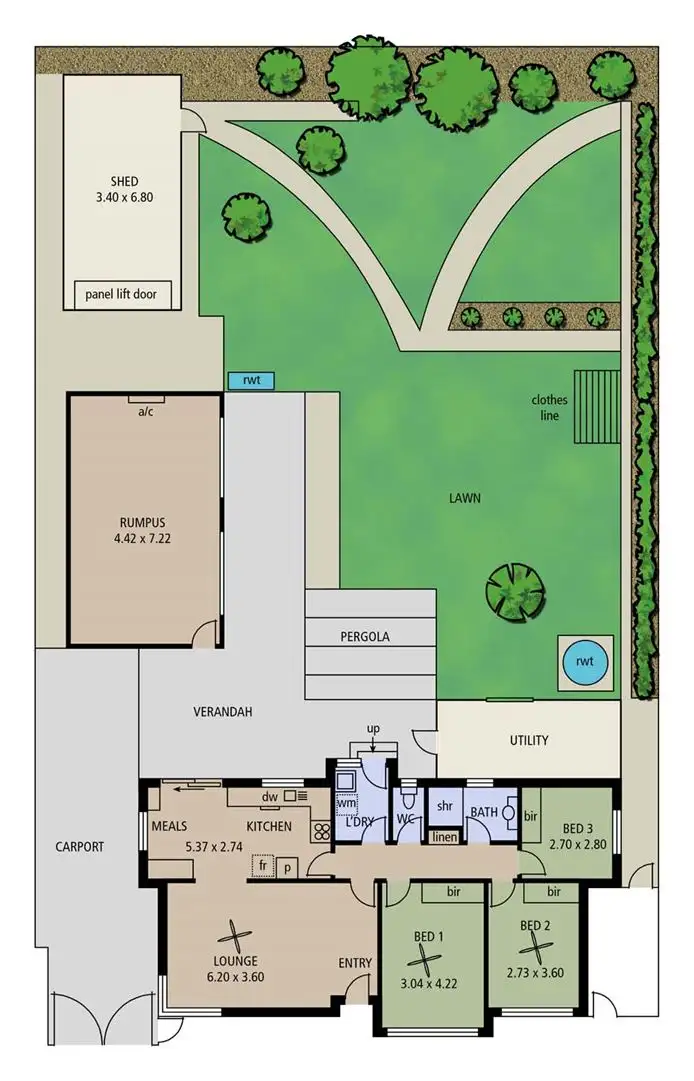 Floorplan of Homely house listing, 18 Harrow Road, Reynella SA 5161
