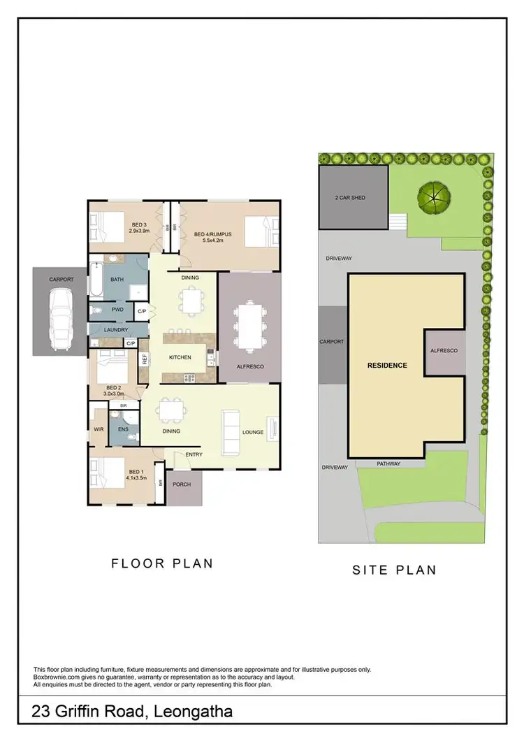 Floorplan of Homely house listing, 23 Griffin Road, Leongatha VIC 3953