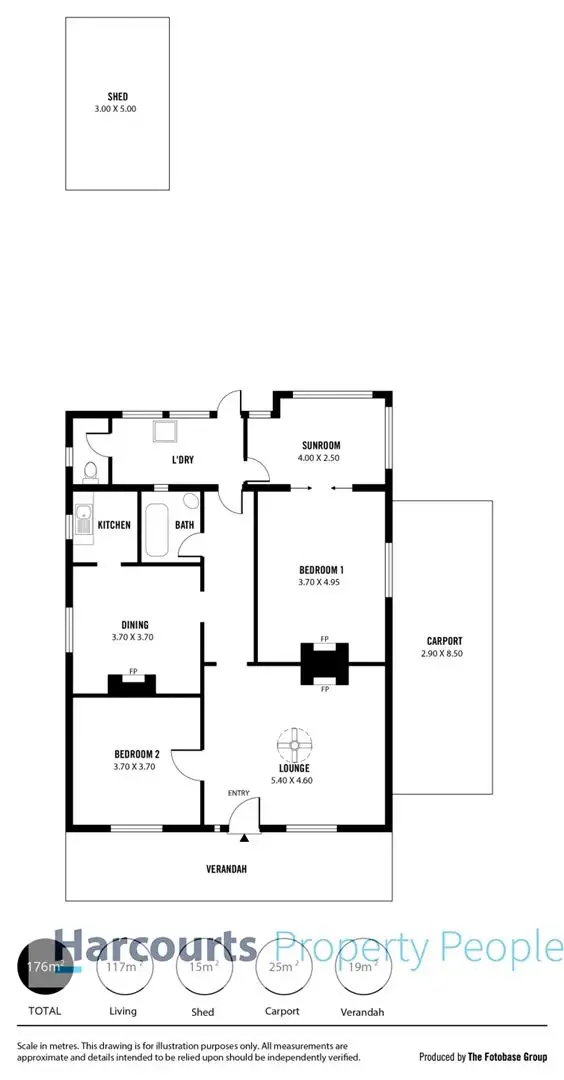 Floorplan of Homely house listing, 17 Rowell Crescent, West Croydon SA 5008