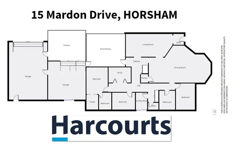 Floorplan of Homely house listing, 15 Mardon Drive, Horsham VIC 3400
