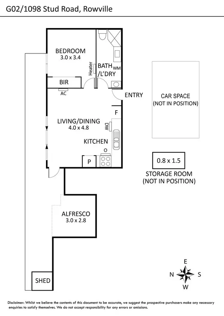 Floorplan of Homely house listing, G02/1098 Stud Road, Rowville VIC 3178