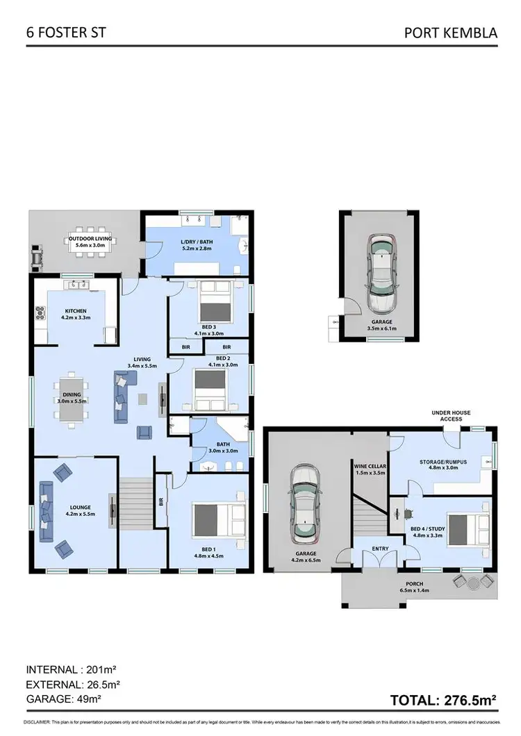 Floorplan of Homely house listing, 6 Forster Street, Port Kembla NSW 2505