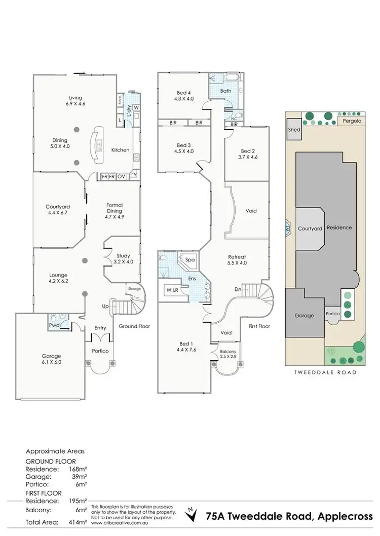 Floorplan of Homely house listing, 75A Tweeddale Road, Applecross WA 6153