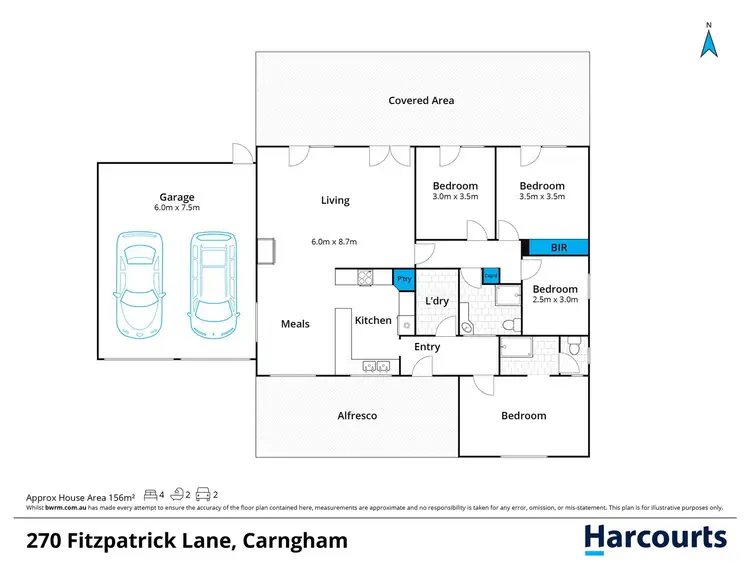 Floorplan of Homely house listing, 270 Fitzpatrick Lane, Carngham VIC 3351