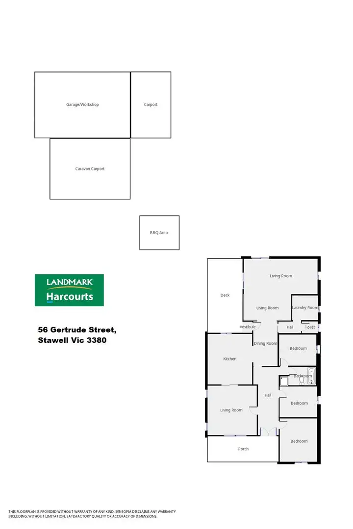 Floorplan of Homely house listing, 56 Gertrude Street, Stawell VIC 3380
