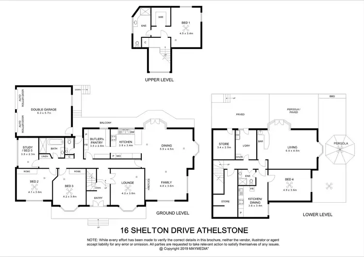 Floorplan of Homely house listing, 14-16 Shelton Drive, Athelstone SA 5076