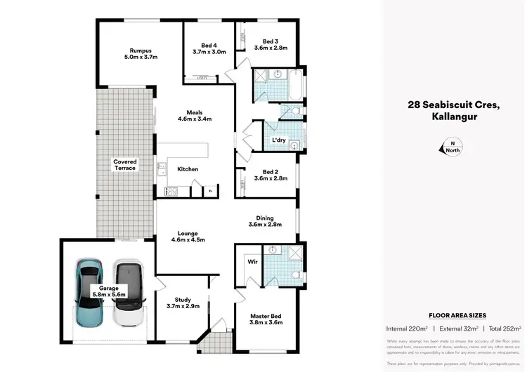 Floorplan of Homely house listing, 28 Seabiscuit Cr, Kallangur QLD 4503
