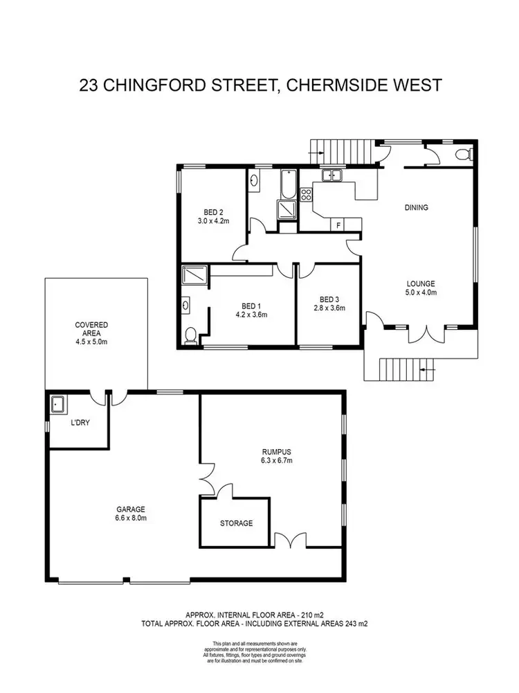 Floorplan of Homely house listing, 23 Chingford St, Chermside West QLD 4032