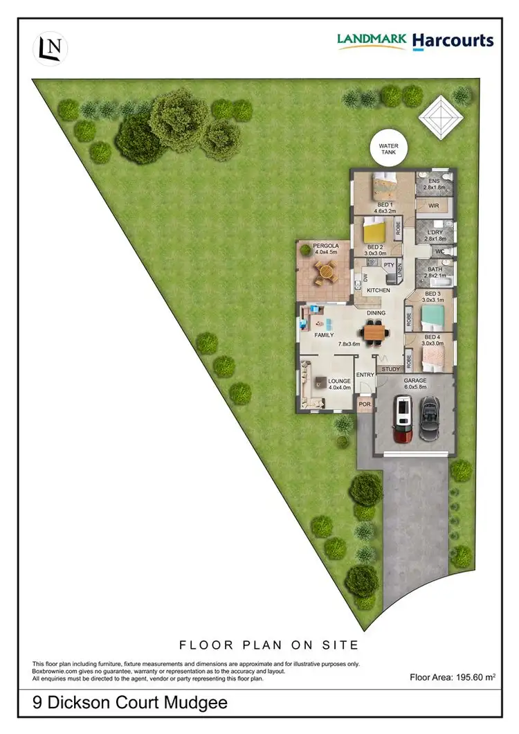 Floorplan of Homely house listing, 9 Dickson Court, Mudgee NSW 2850