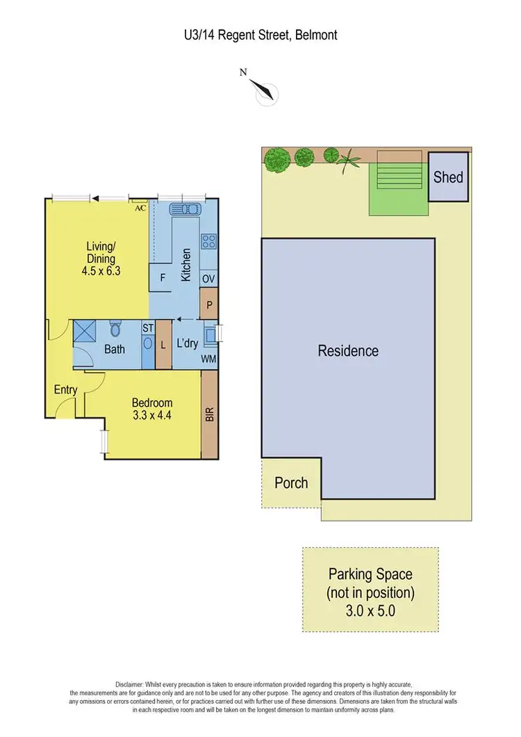 Floorplan of Homely unit listing, 3/14 Regent Street, Belmont VIC 3216