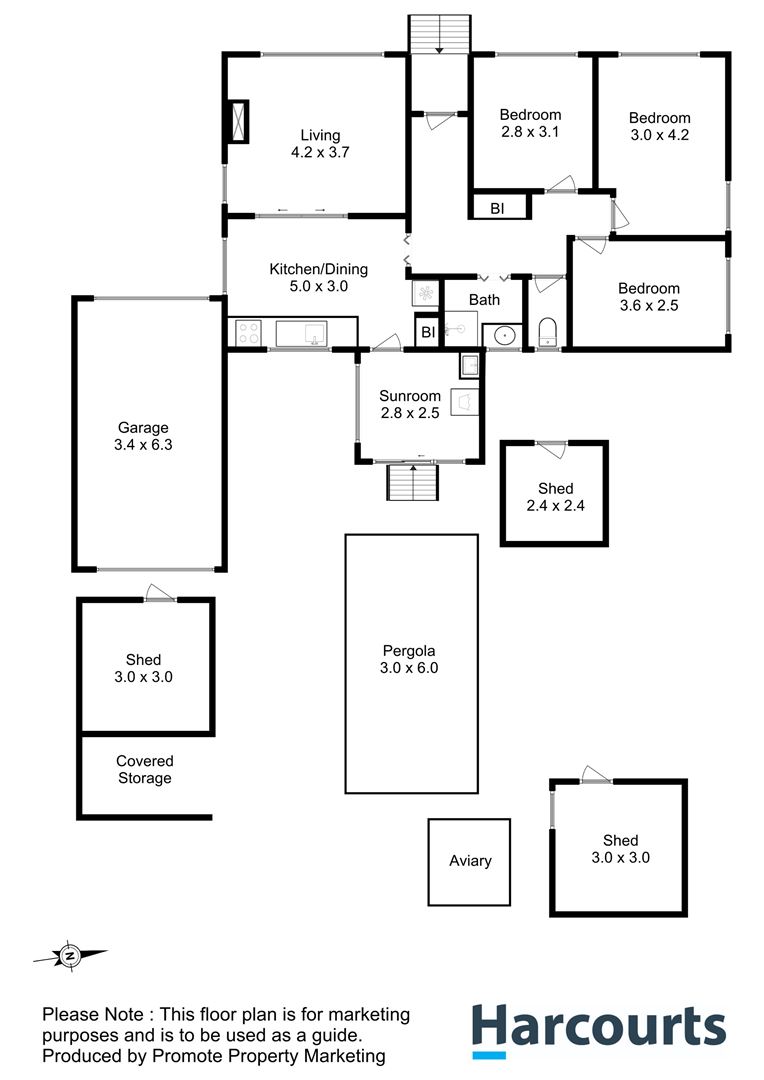 Floorplan of Homely house listing, 2 Arunta Crescent, Chigwell TAS 7011