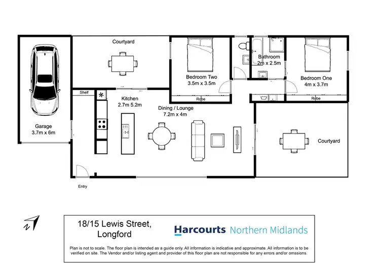 Floorplan of Homely unit listing, 18/15 Lewis Street, Longford TAS 7301