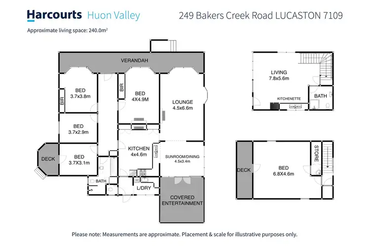 Floorplan of Homely house listing, 249 Bakers Creek Road, Lucaston TAS 7109