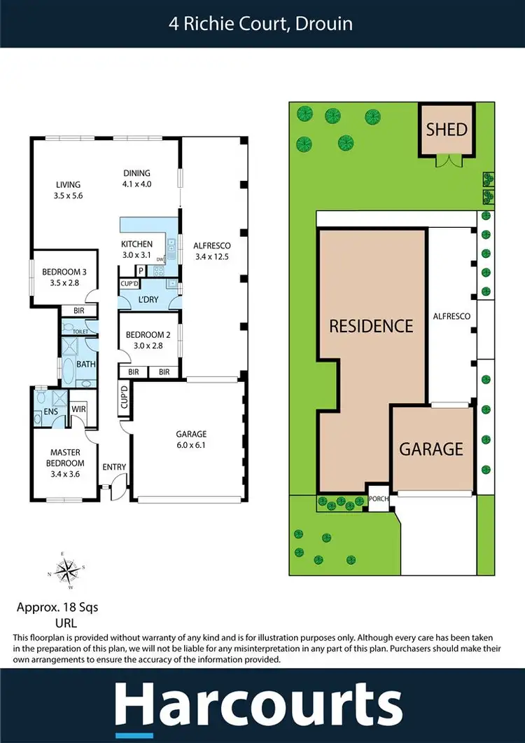 Floorplan of Homely house listing, 4 Richie Court, Drouin VIC 3818