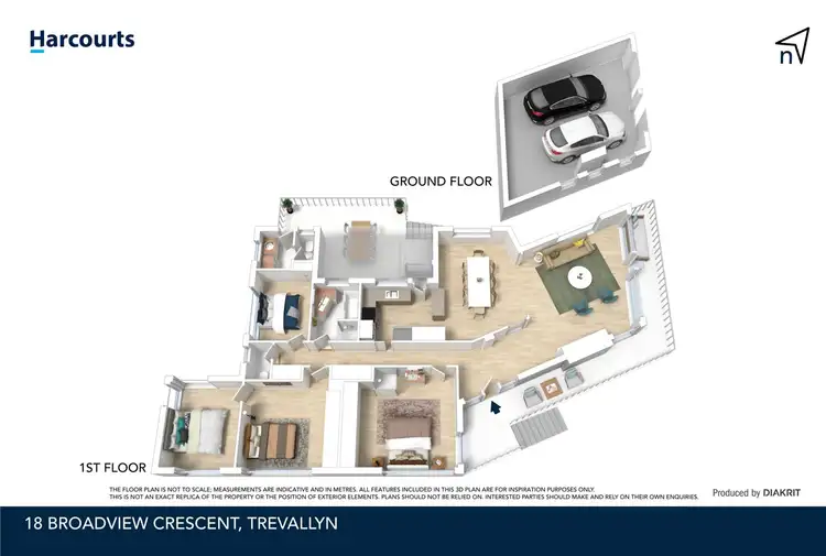 Floorplan of Homely house listing, 18 Broadview Crescent, Trevallyn TAS 7250