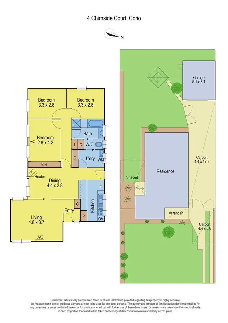Floorplan of Homely house listing, 4 Chirnside Court, Corio VIC 3214