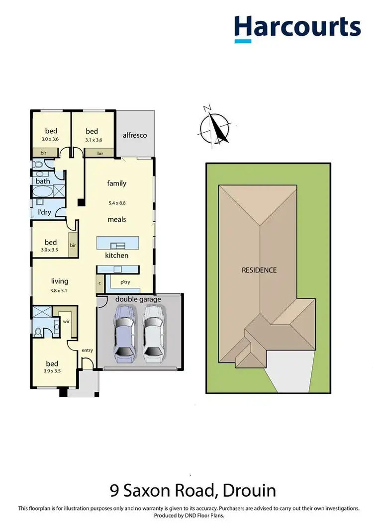 Floorplan of Homely house listing, 9 Saxon Road, Drouin VIC 3818
