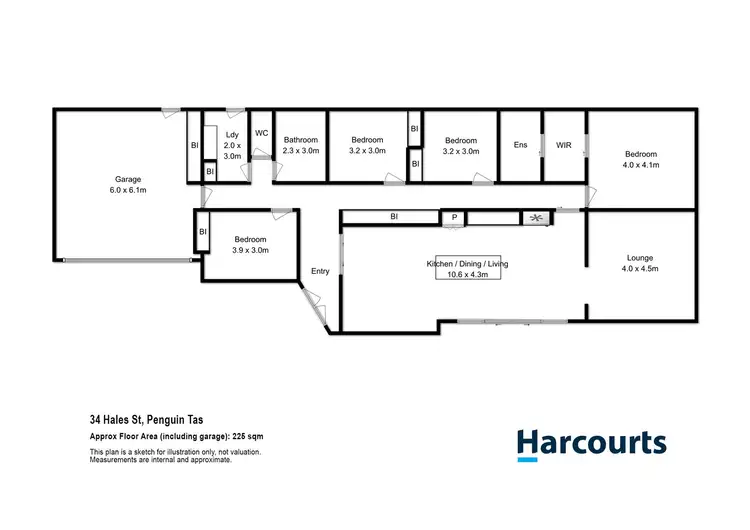 Floorplan of Homely house listing, 34 Hales Street, Penguin TAS 7316