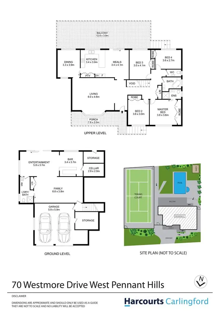 Floorplan of Homely house listing, 70 Westmore Drive, West Pennant Hills NSW 2125