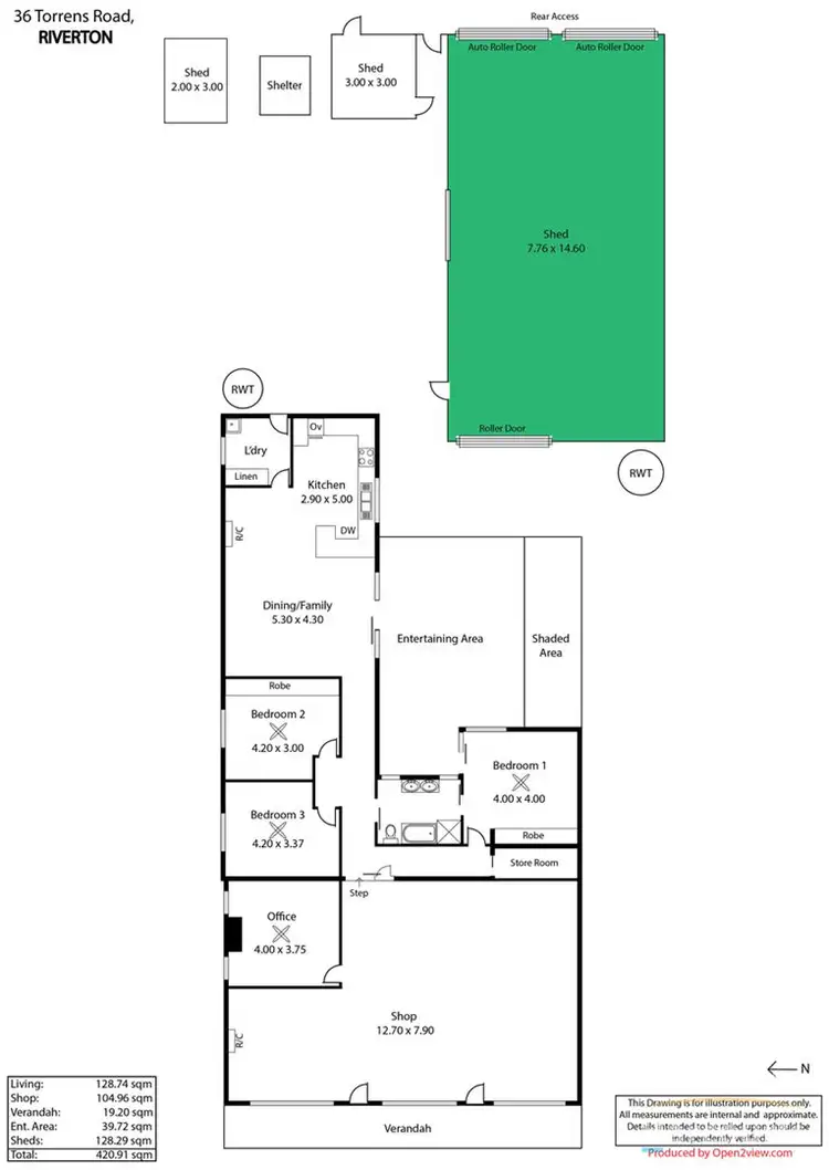 Floorplan of Homely house listing, 36 Torrens Rd, Riverton SA 5412