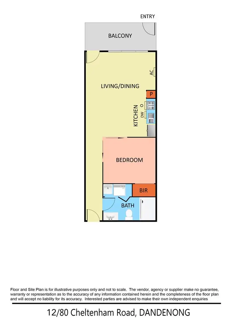 Floorplan of Homely apartment listing, 12/80 Cheltenham Road, Dandenong VIC 3175