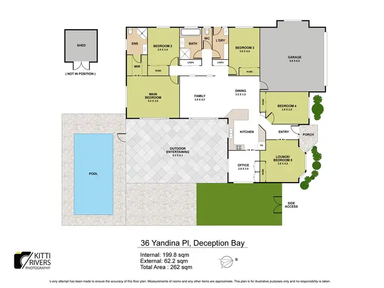 Floorplan of Homely house listing, 36 Yandina Place, Deception Bay QLD 4508