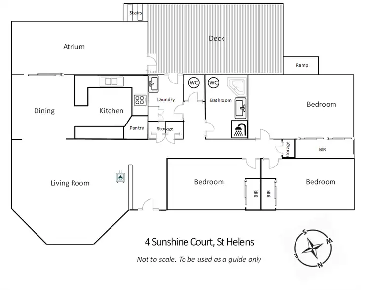Floorplan of Homely house listing, 4 Sunshine Court, St Helens TAS 7216