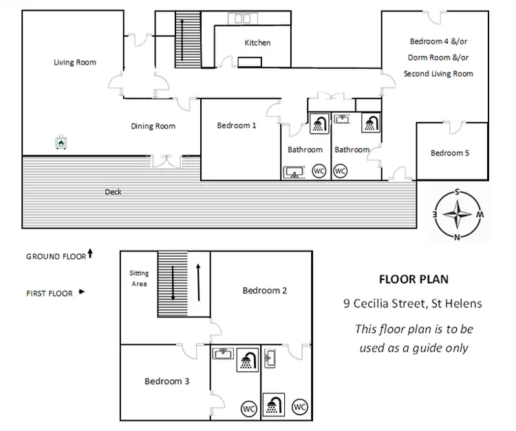 Floorplan of Homely house listing, 9 Cecilia Street, St Helens TAS 7216