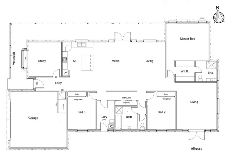 Floorplan of Homely house listing, 51 Dawson Drive, Warragul VIC 3820