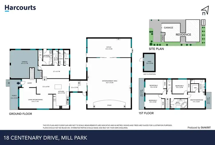 Floorplan of Homely house listing, 18 Centenary Drive, Mill Park VIC 3082