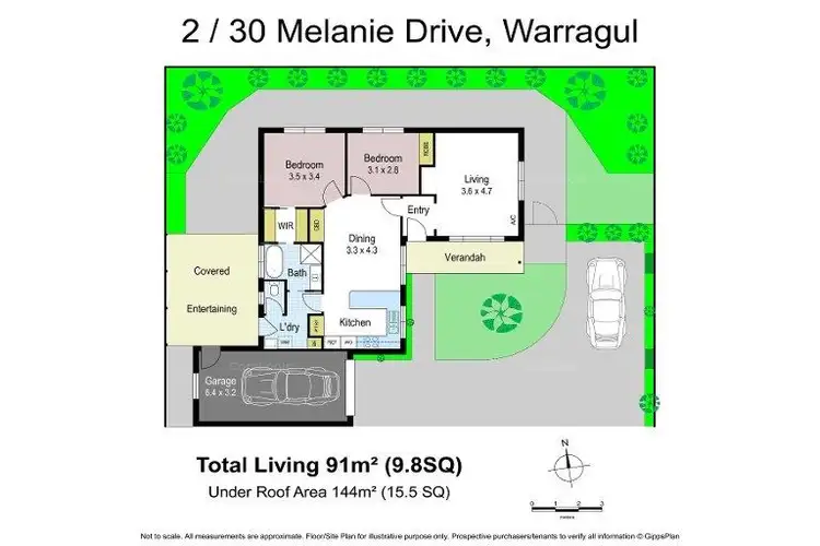Floorplan of Homely unit listing, 2/30 Melanie Drive, Warragul VIC 3820