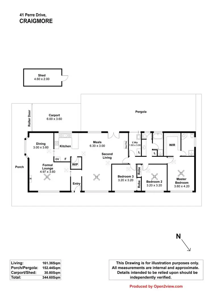 Floorplan of Homely house listing, 41 Perre Drive, Craigmore SA 5114