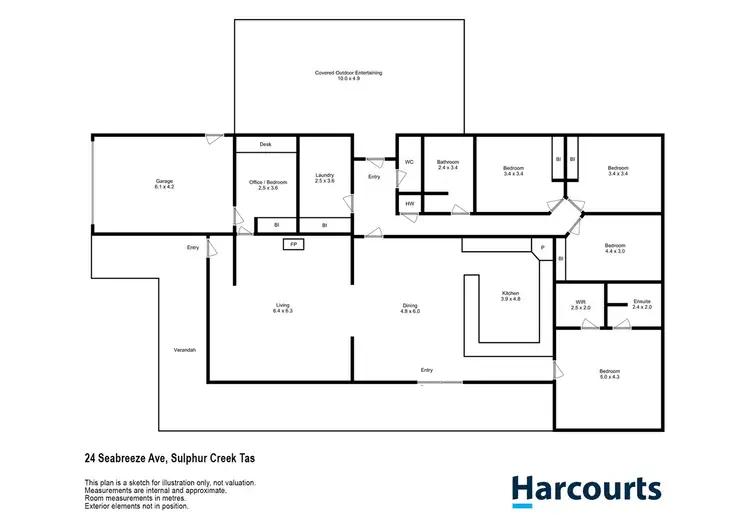 Floorplan of Homely house listing, 24 Seabreeze Avenue, Sulphur Creek TAS 7316