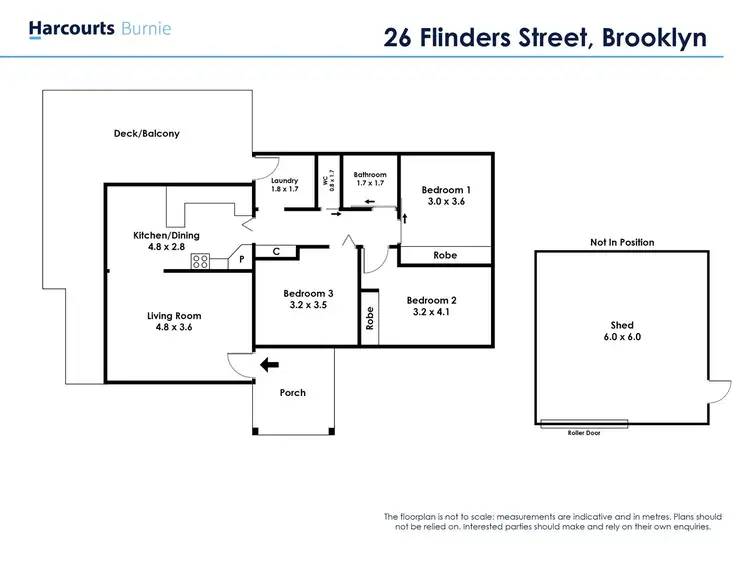 Floorplan of Homely house listing, 26 Flinders Street, Brooklyn TAS 7320