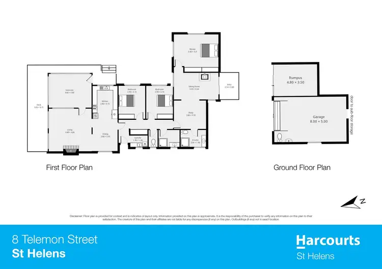 Floorplan of Homely house listing, 8 Telemon Street, St Helens TAS 7216