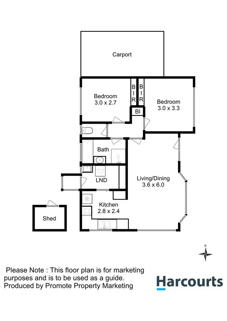 Floorplan of Homely unit listing, 1/2 Hildergard Court, Brighton TAS 7030