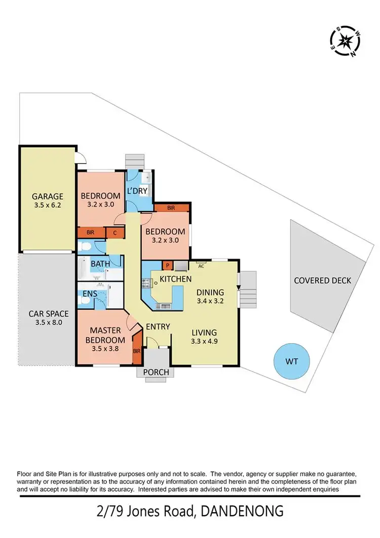 Floorplan of Homely unit listing, 2/79 Jones Road, Dandenong VIC 3175