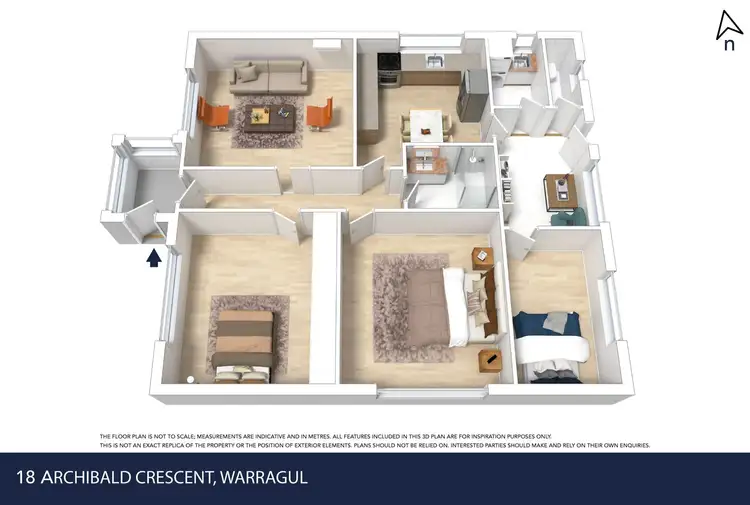 Floorplan of Homely house listing, 18 Archibald Crescent, Warragul VIC 3820