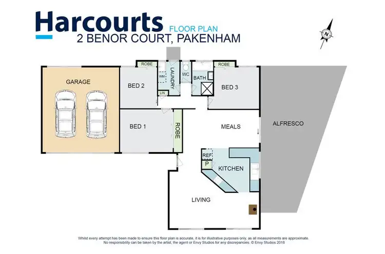 Floorplan of Homely house listing, 2 Benor Court, Pakenham VIC 3810