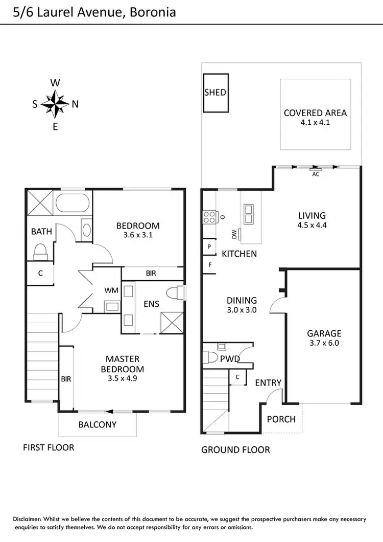 Floorplan of Homely house listing, 5/6 Laurel Avenue, Boronia VIC 3155