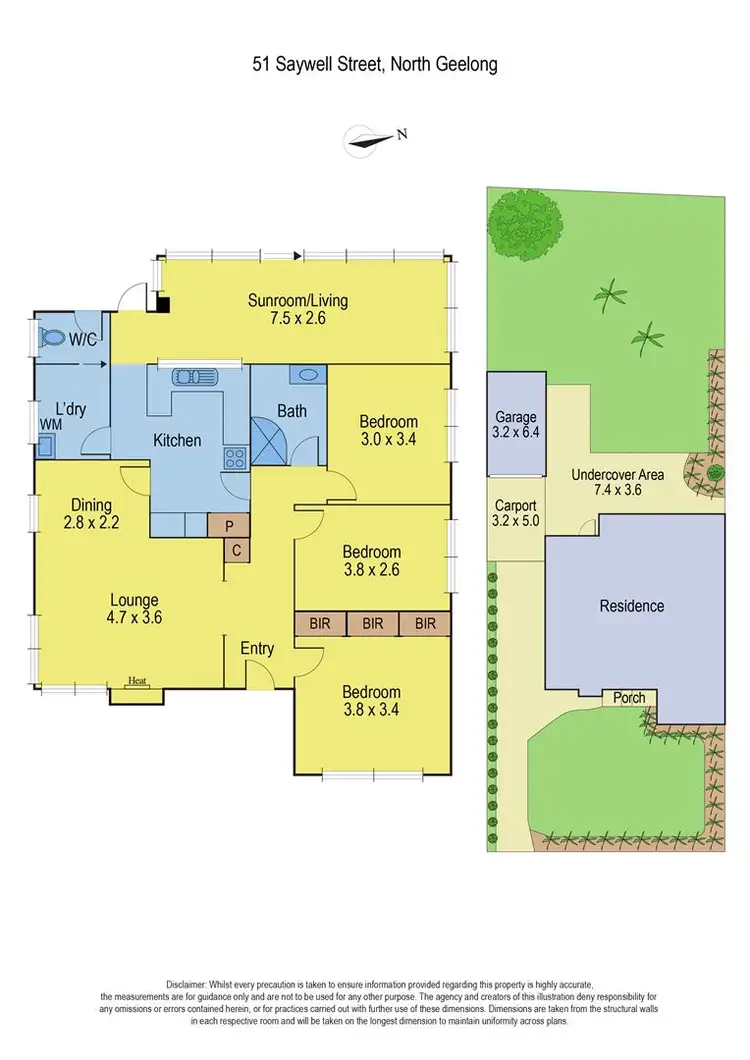 Floorplan of Homely house listing, 51 Saywell Street, North Geelong VIC 3215