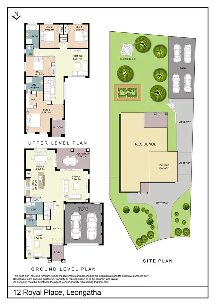 Floorplan of Homely house listing, 12 Royal Place, Leongatha VIC 3953