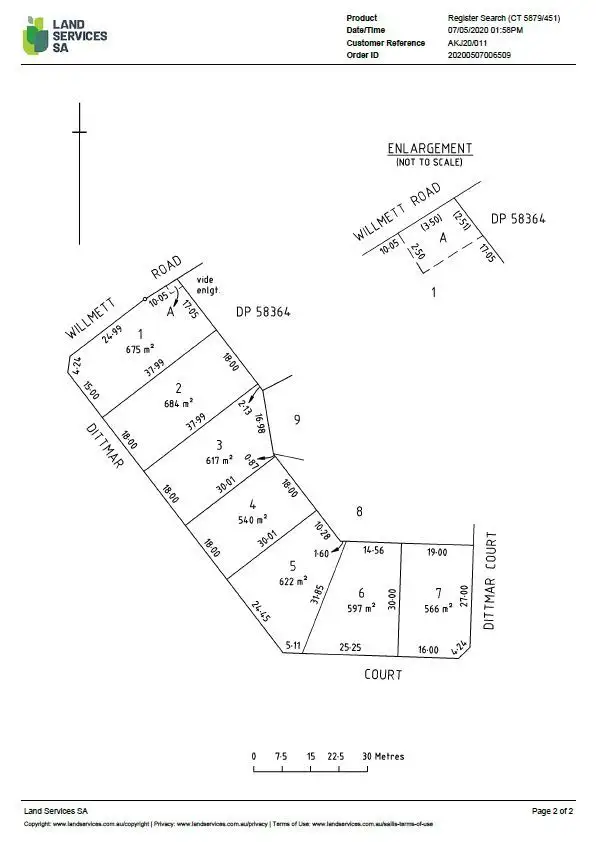 Floorplan of Homely land listing, 13 Dittmar Court, Goolwa Beach SA 5214