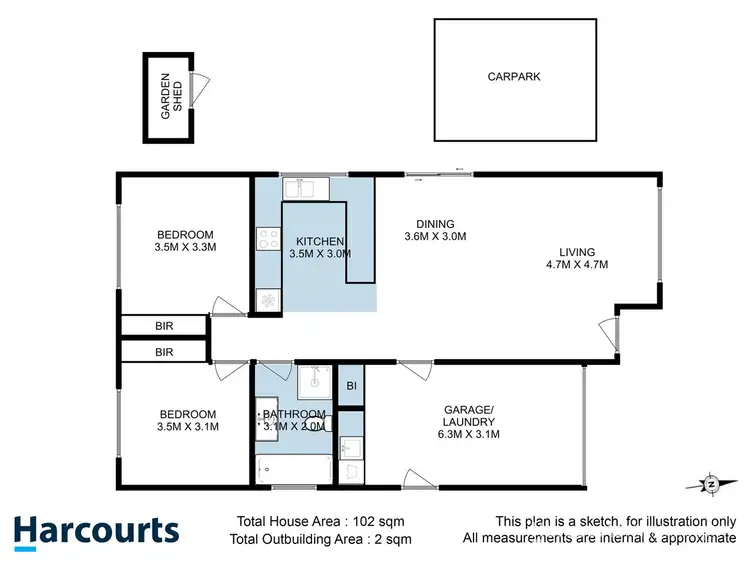 Floorplan of Homely unit listing, 14/12 Bundalla Road, Margate TAS 7054
