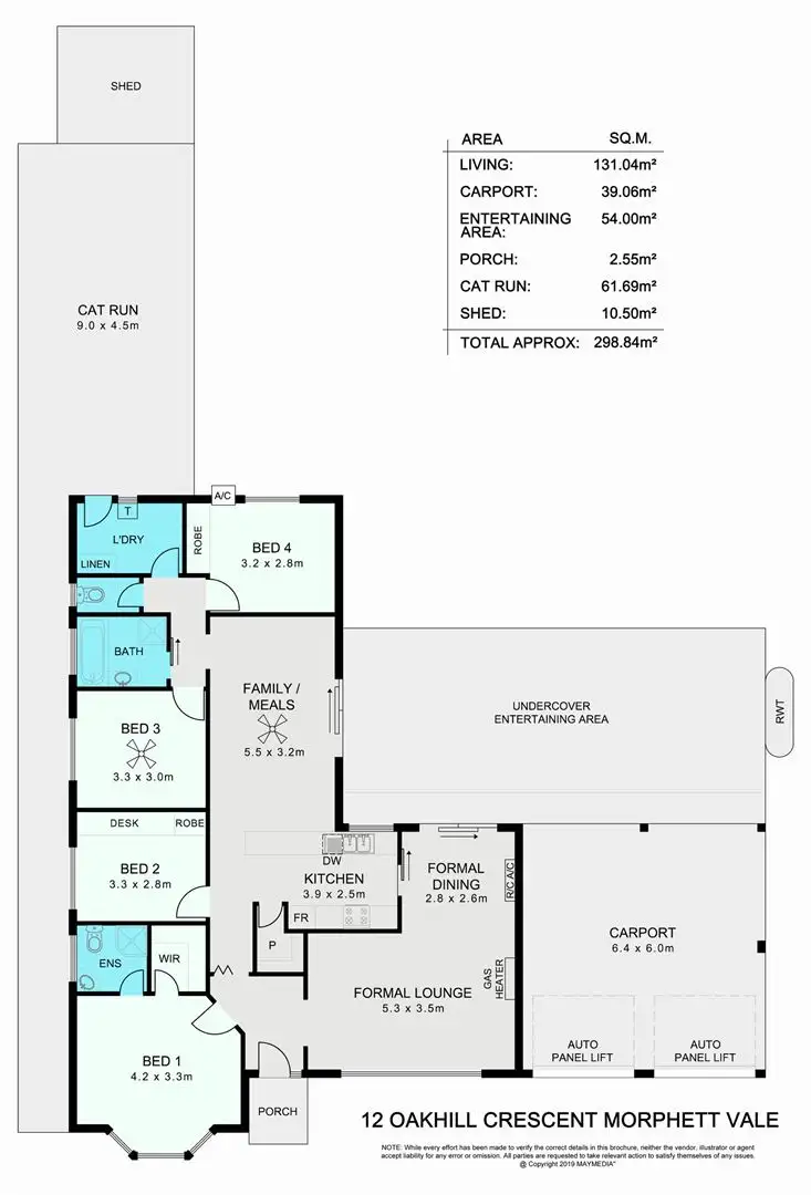 Floorplan of Homely house listing, 12 Oakhill Crescent, Morphett Vale SA 5162