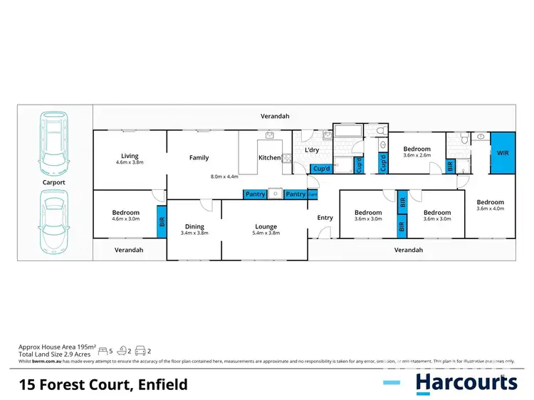 Floorplan of Homely house listing, 15 Forest Court, Enfield VIC 3352