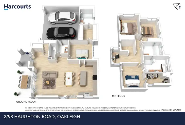 Floorplan of Homely townhouse listing, 2/98 Haughton Road, Oakleigh VIC 3166