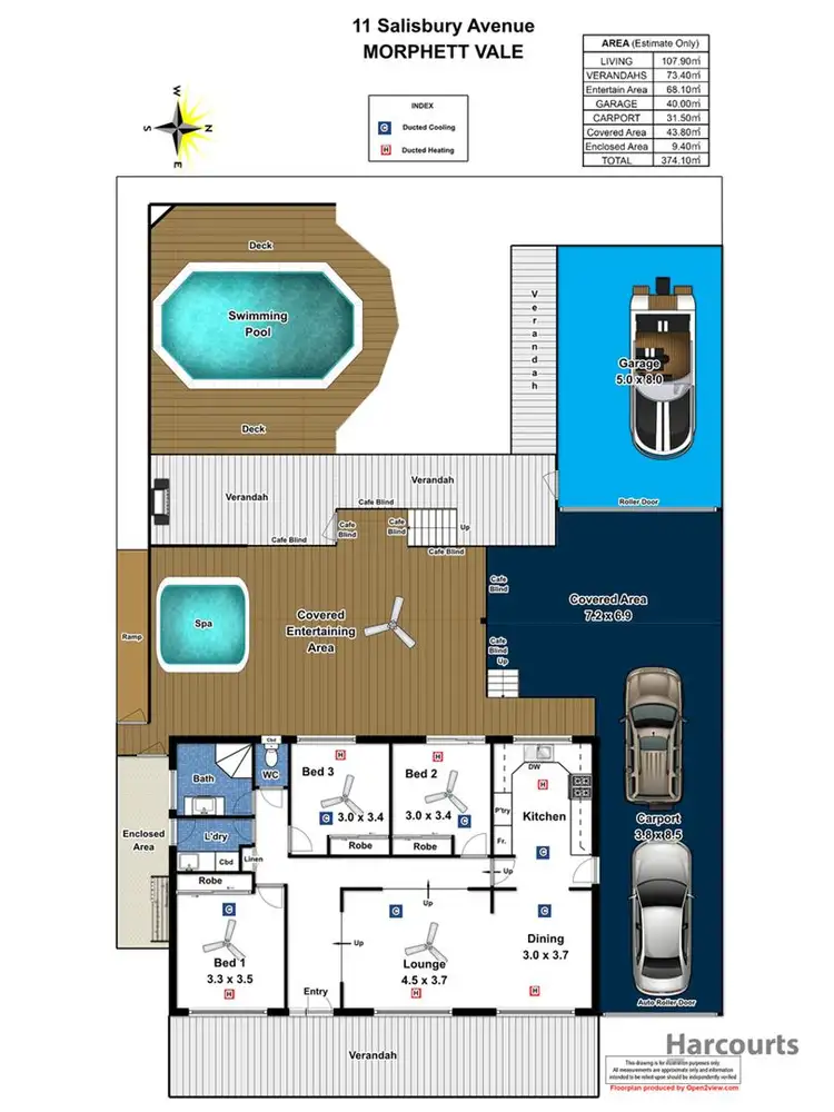 Floorplan of Homely house listing, 11 Salisbury Avenue, Morphett Vale SA 5162