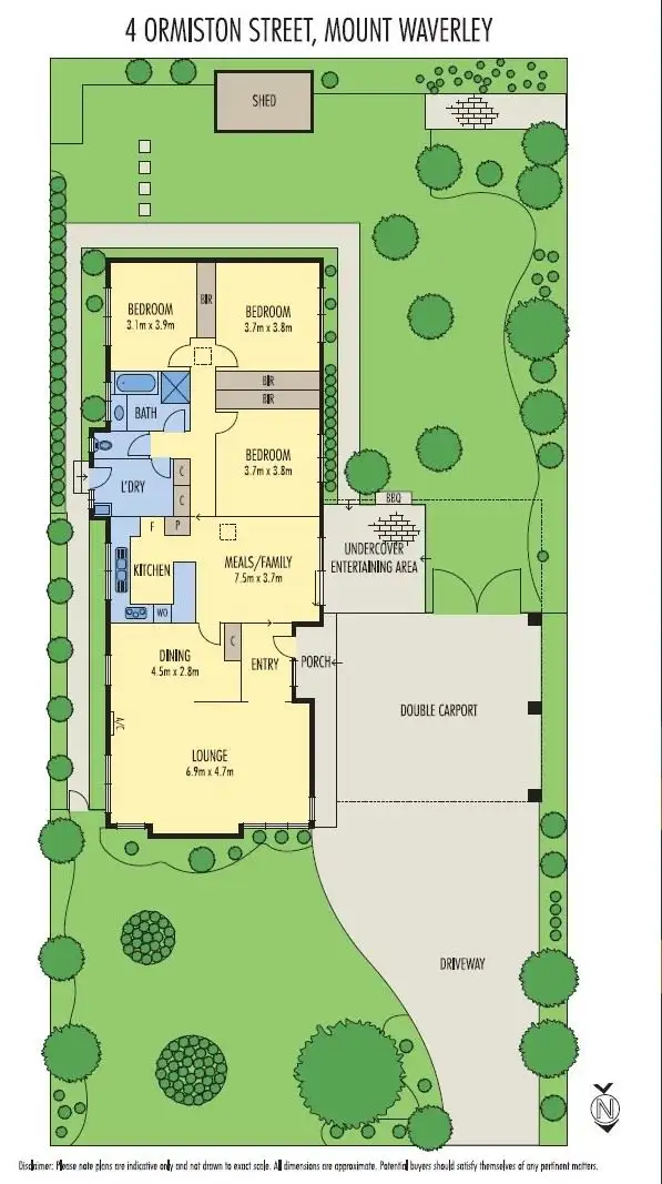 Floorplan of Homely house listing, 4 Ormiston Street, Mount Waverley VIC 3149