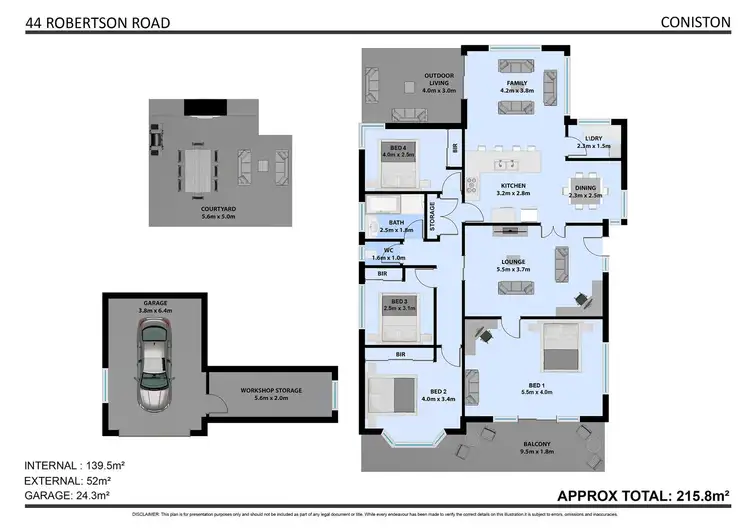 Floorplan of Homely house listing, 44 Robertson Street, Coniston NSW 2500